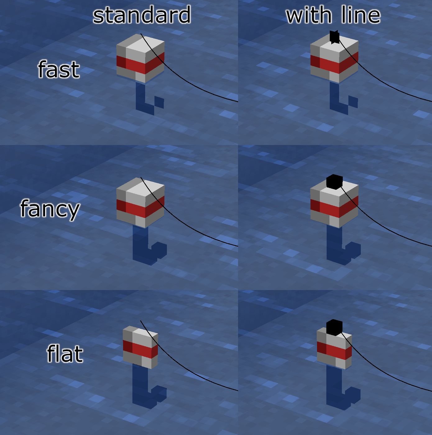 fishing hook bobber 3D Minecraft Resource Packs