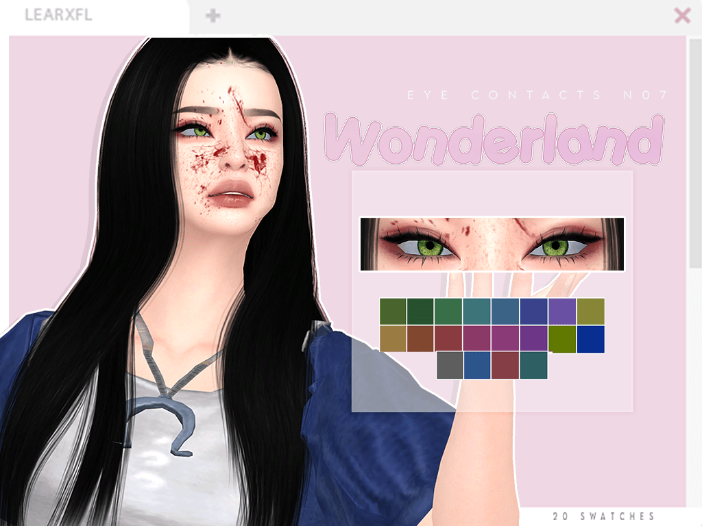 Wonderland Eye Contacts The Sims 4 Create a Sim
