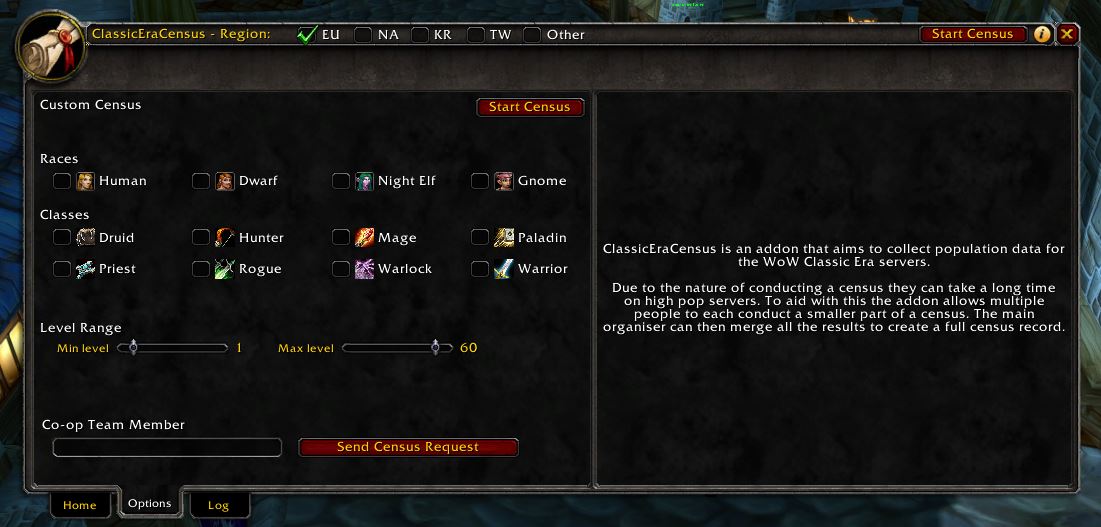 ClassicEraCensus World of Warcraft Addons
