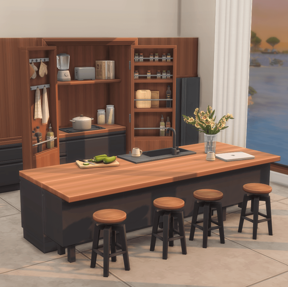 Pierisim DAVID's APARTMENT The Kitchen The Sims 4 Build / Buy