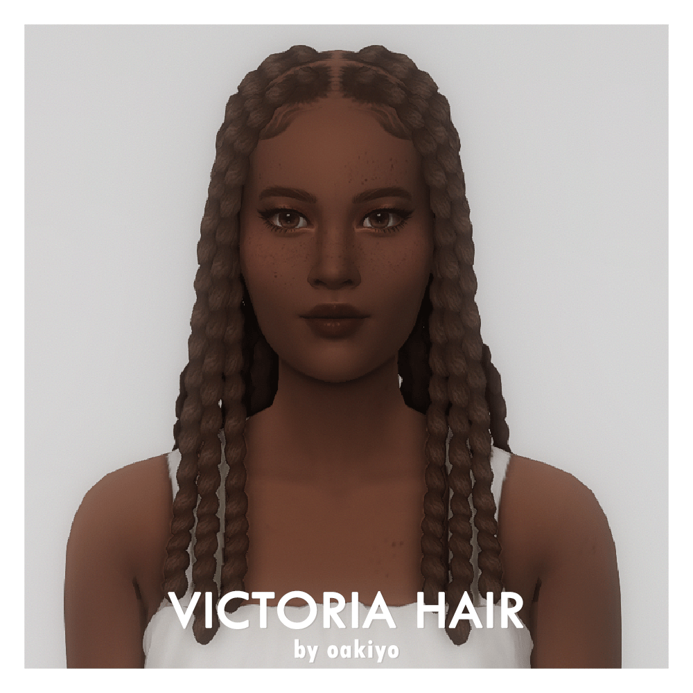 oakiyo Victoria Hair Screenshots The Sims 4 Create a Sim