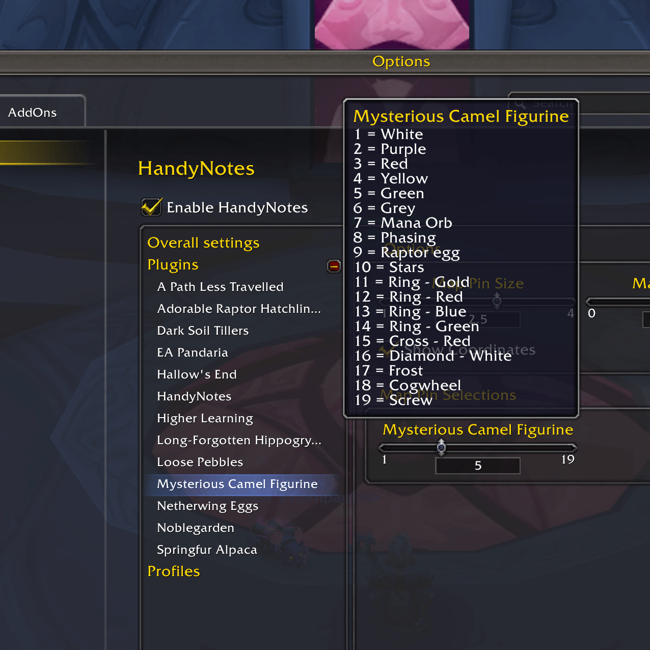 HandyNotes Mysterious Camel Figurine Screenshots World of