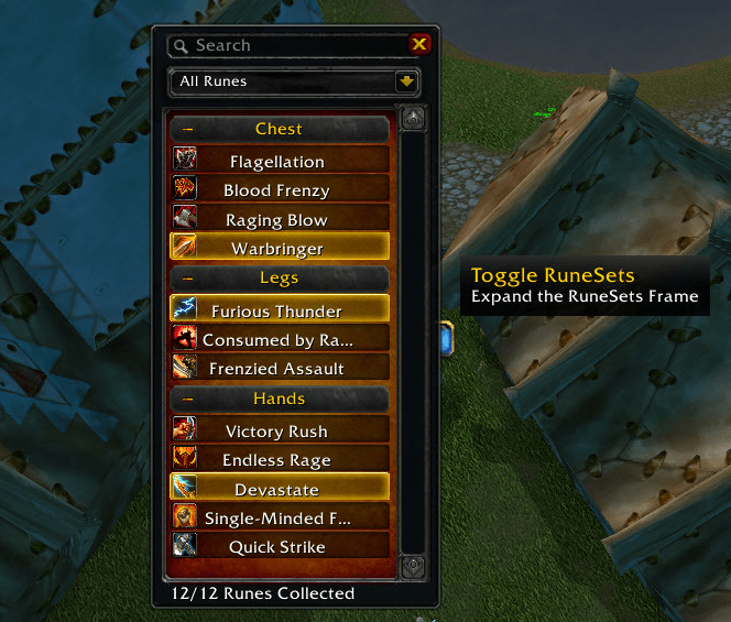 Rune Sets World of Warcraft Addons
