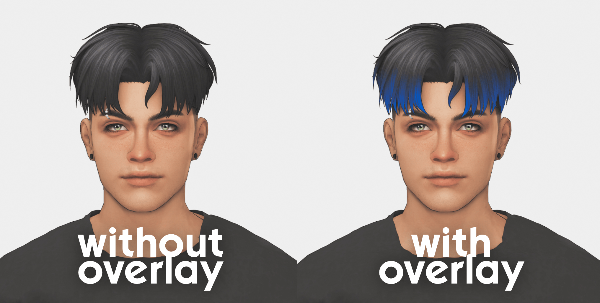 Judd Hair and Ombre Overlay The Sims 4 Create a Sim