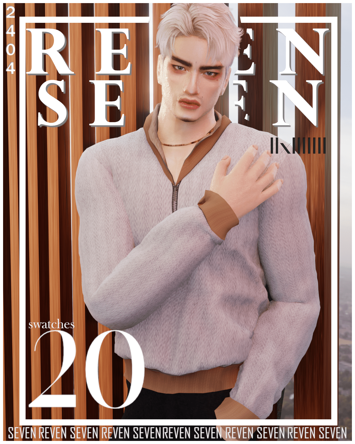 Classic Fit Collared Semi Zip Jacket The Sims 4 Create a Sim