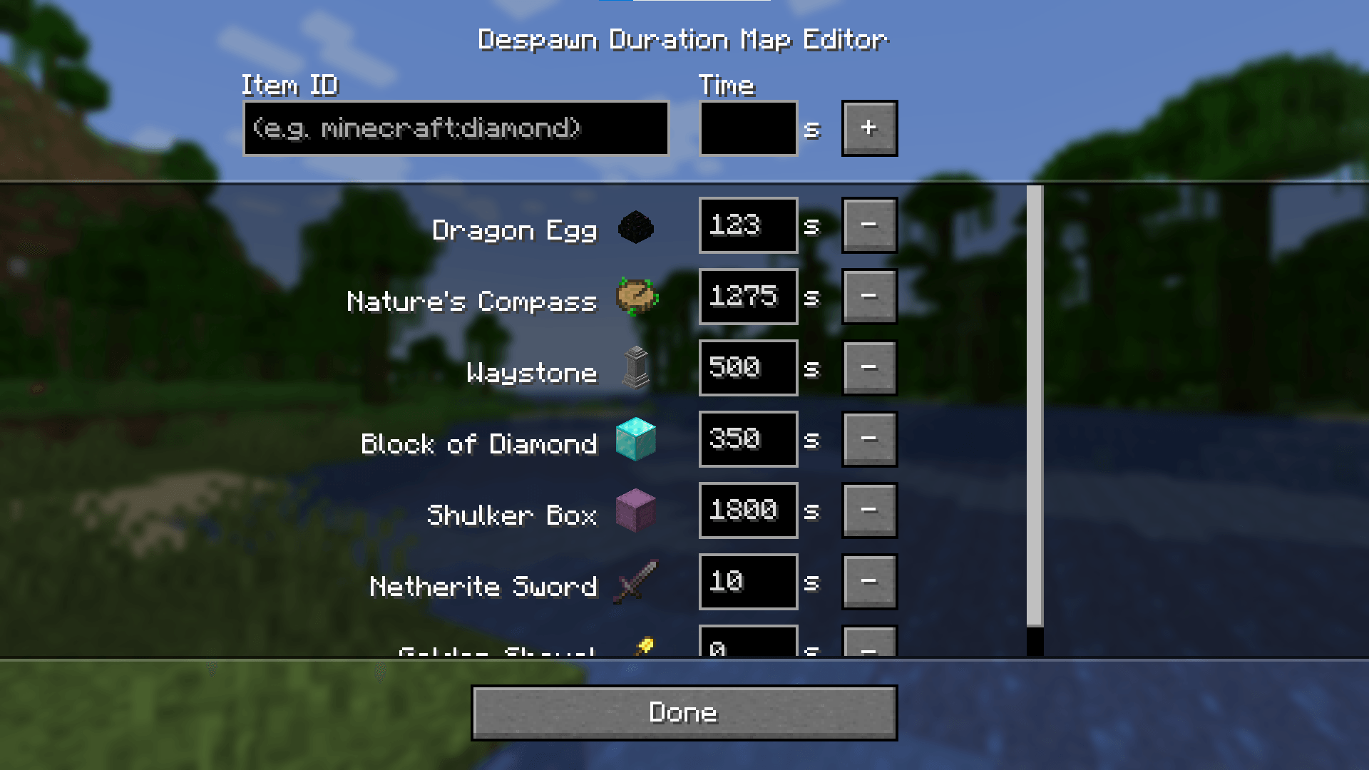 Custom Item Despawn Duration Screenshots Minecraft Mods