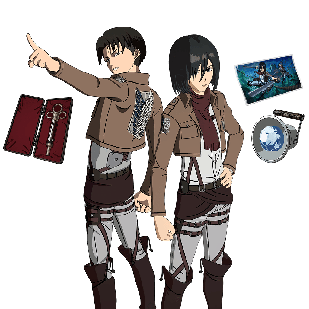Paket „Mikasa & Levi“Paket Fortnite Gegenstandspaket Fortnite ⭐