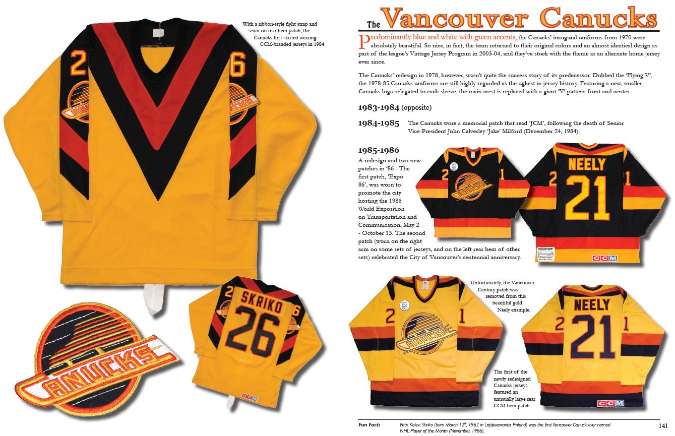 The History of the NHL Hockey Jersey, 19831993 The History of the