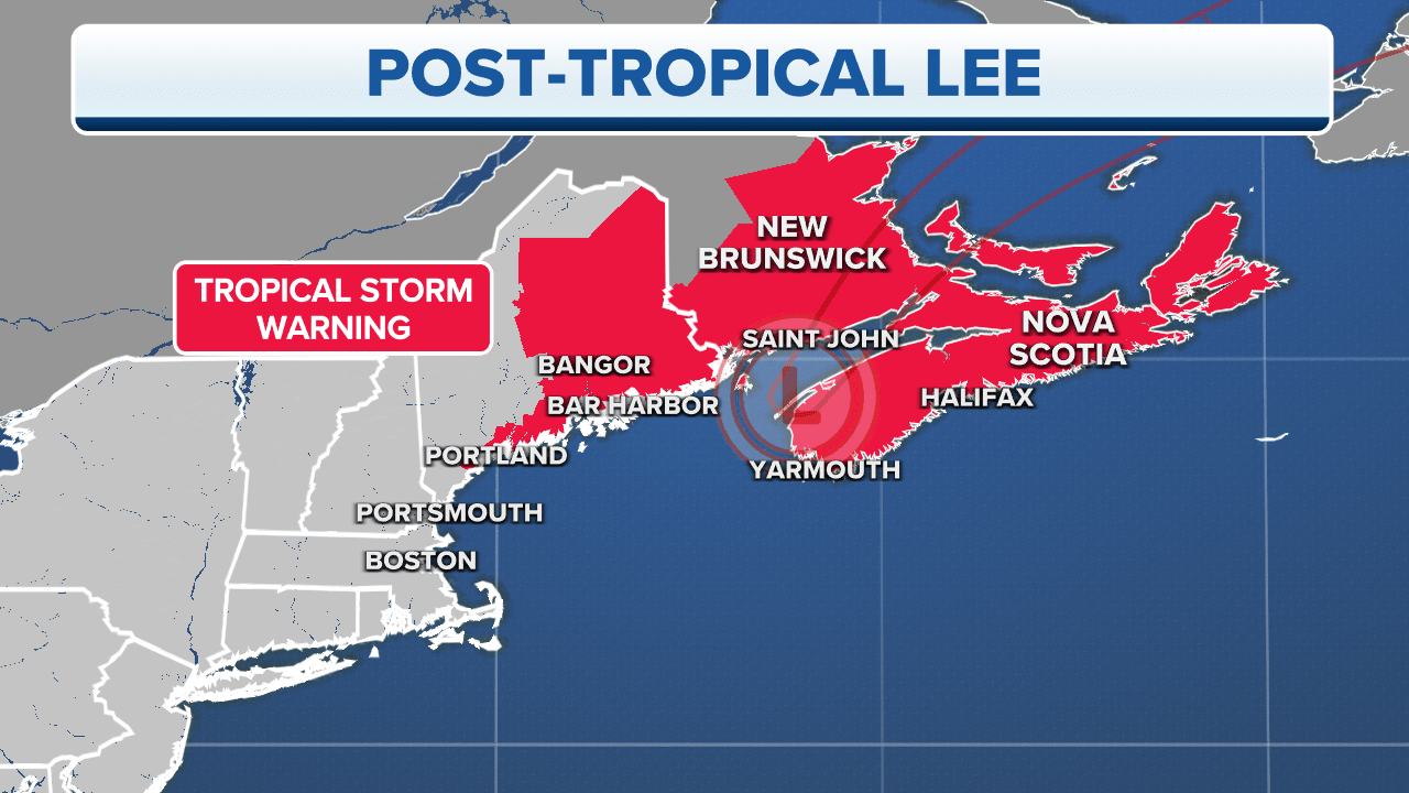 Hurricane Lee tracker Projected path, watches and warnings, power