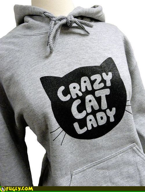 Crazy Cat Hoodie Random Images Fugly