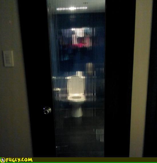 Our Office Bathroom Privacy Glass Random Images Fugly