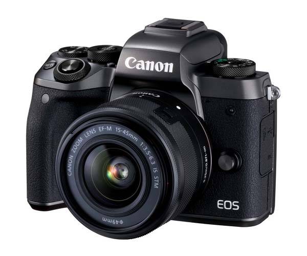 Canon EOS M5 Mirrorless Camera Boasts 24.2MP Sensor, EVF, WiFi and More