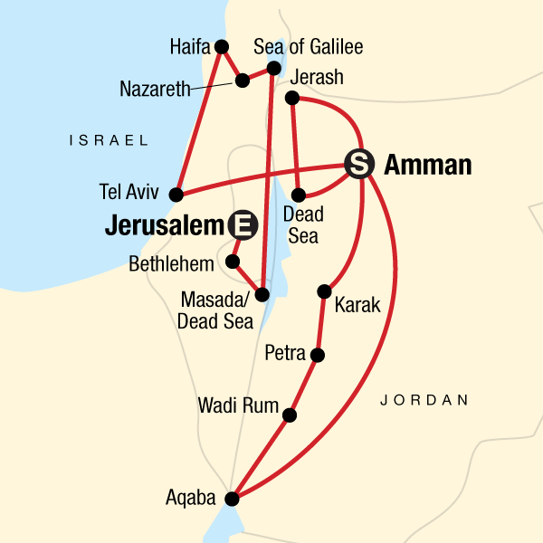 Jordan and Israel Adventure in Jordan, North Africa / Middle East G