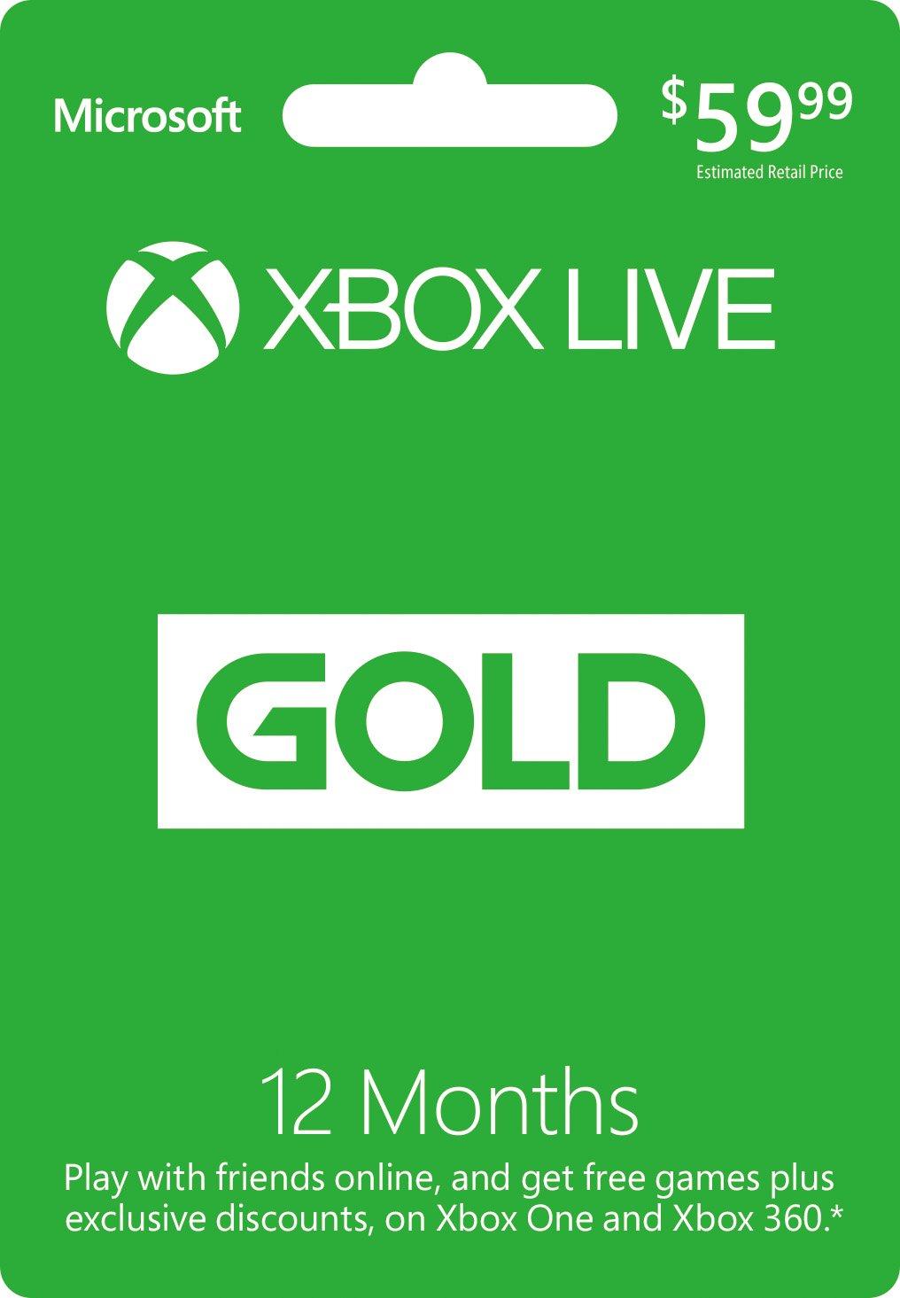 Xbox Live Membership 12 Months