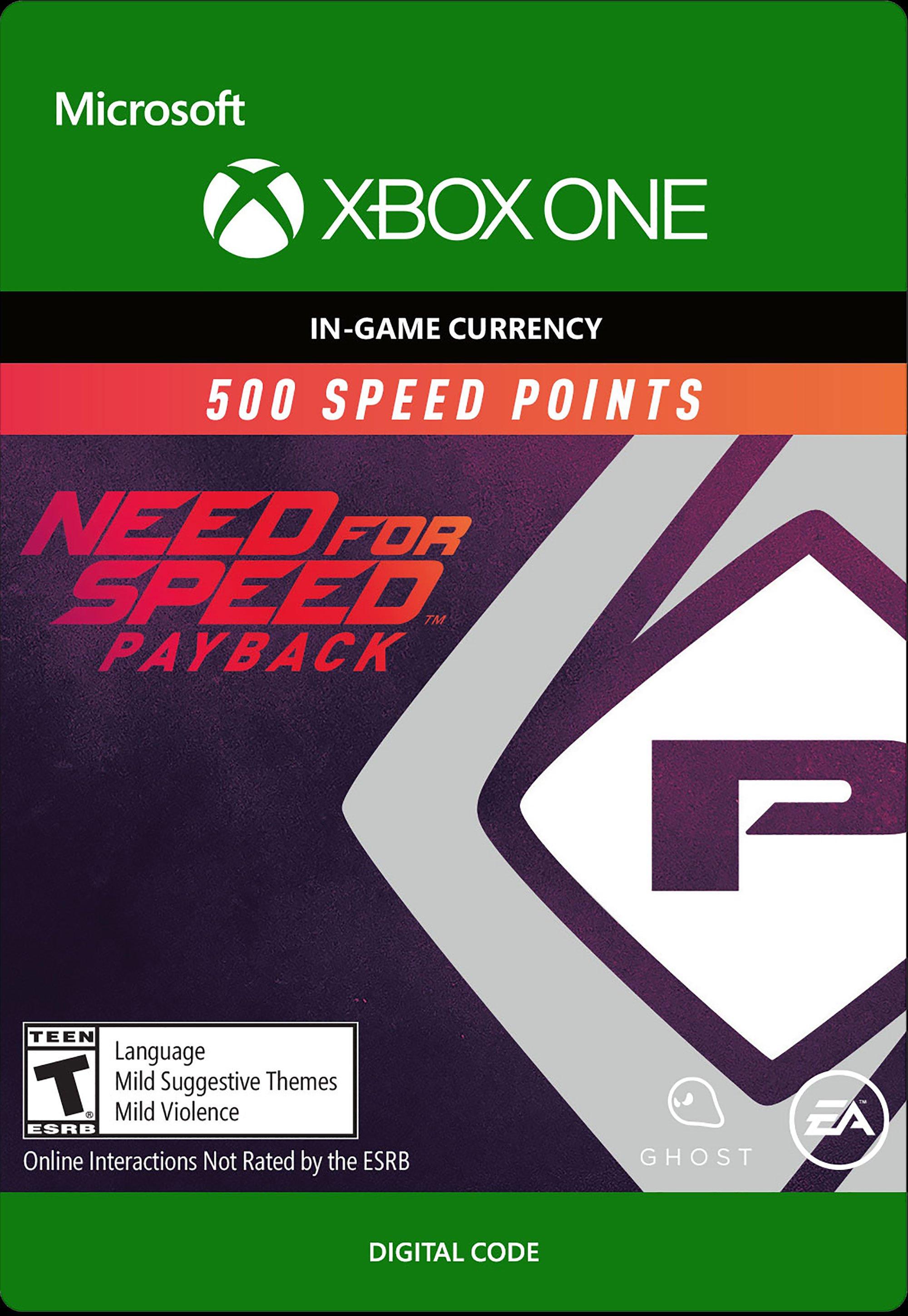 Need for Speed Payback 500 Points Digital Card Xbox One GameStop