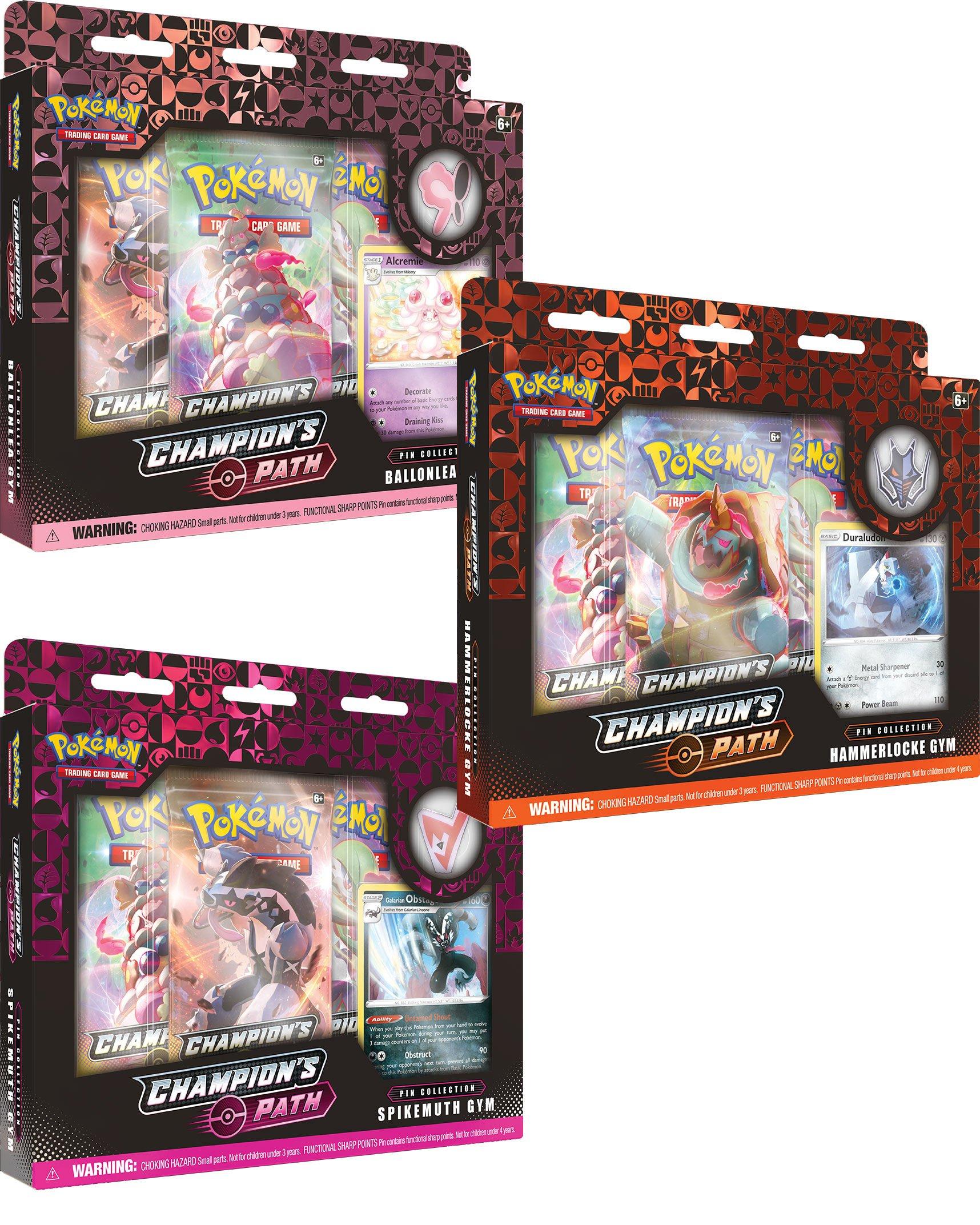 Pokemon Trading Card Game Champion's Path Wave 2 Pin Collection (Assortment) GameStop