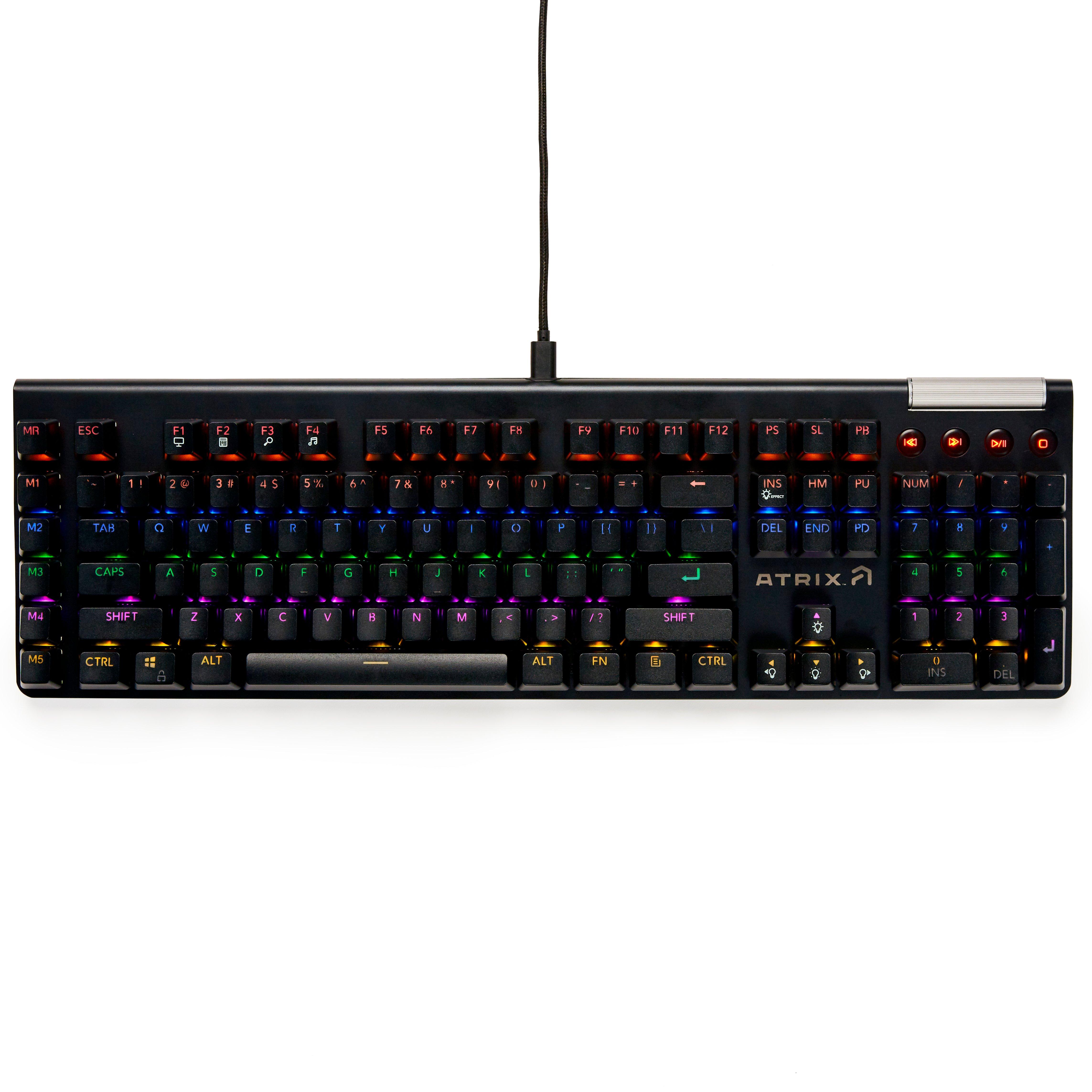 Atrix Guild Wired Mechanical Keyboard with RGB Red Switch GameStop