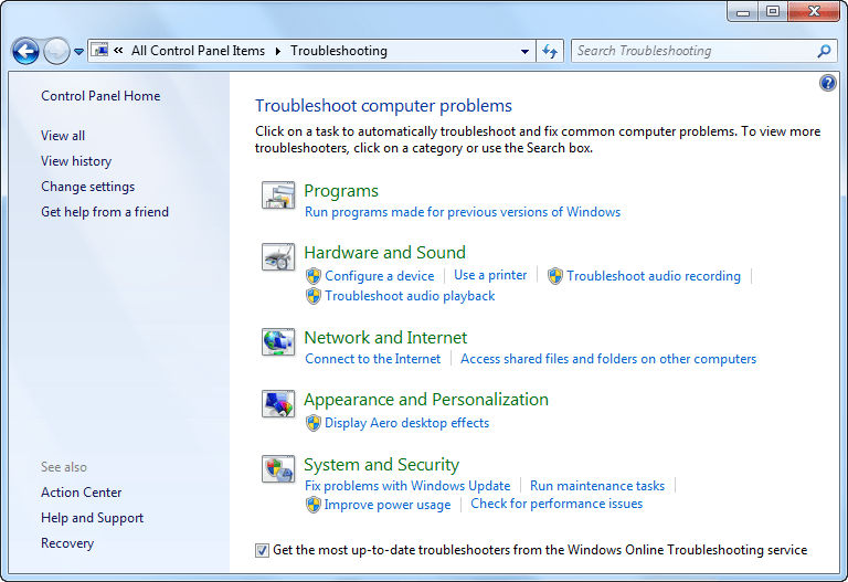 Windows 7 Security and Maintenance with Action Center
