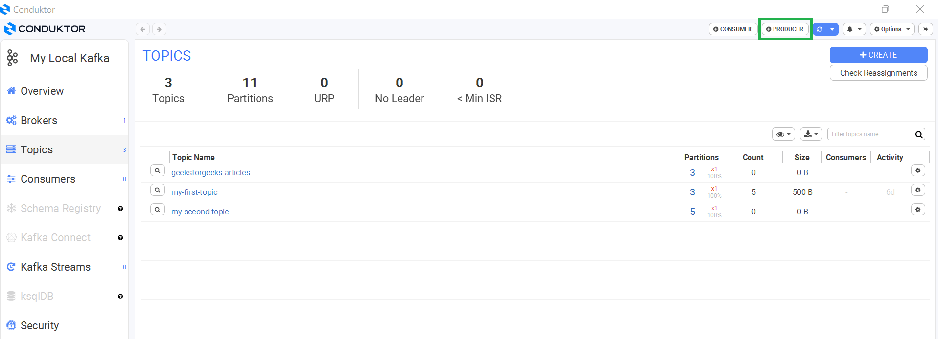 How to Create Apache Kafka Producer with Conduktor?