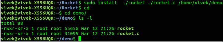 install command in Linux with examples