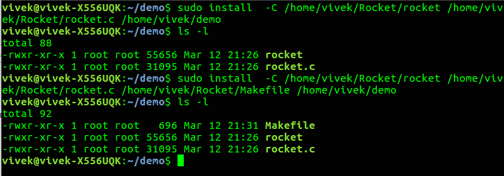install command in Linux with examples