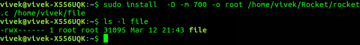 install command in Linux with examples