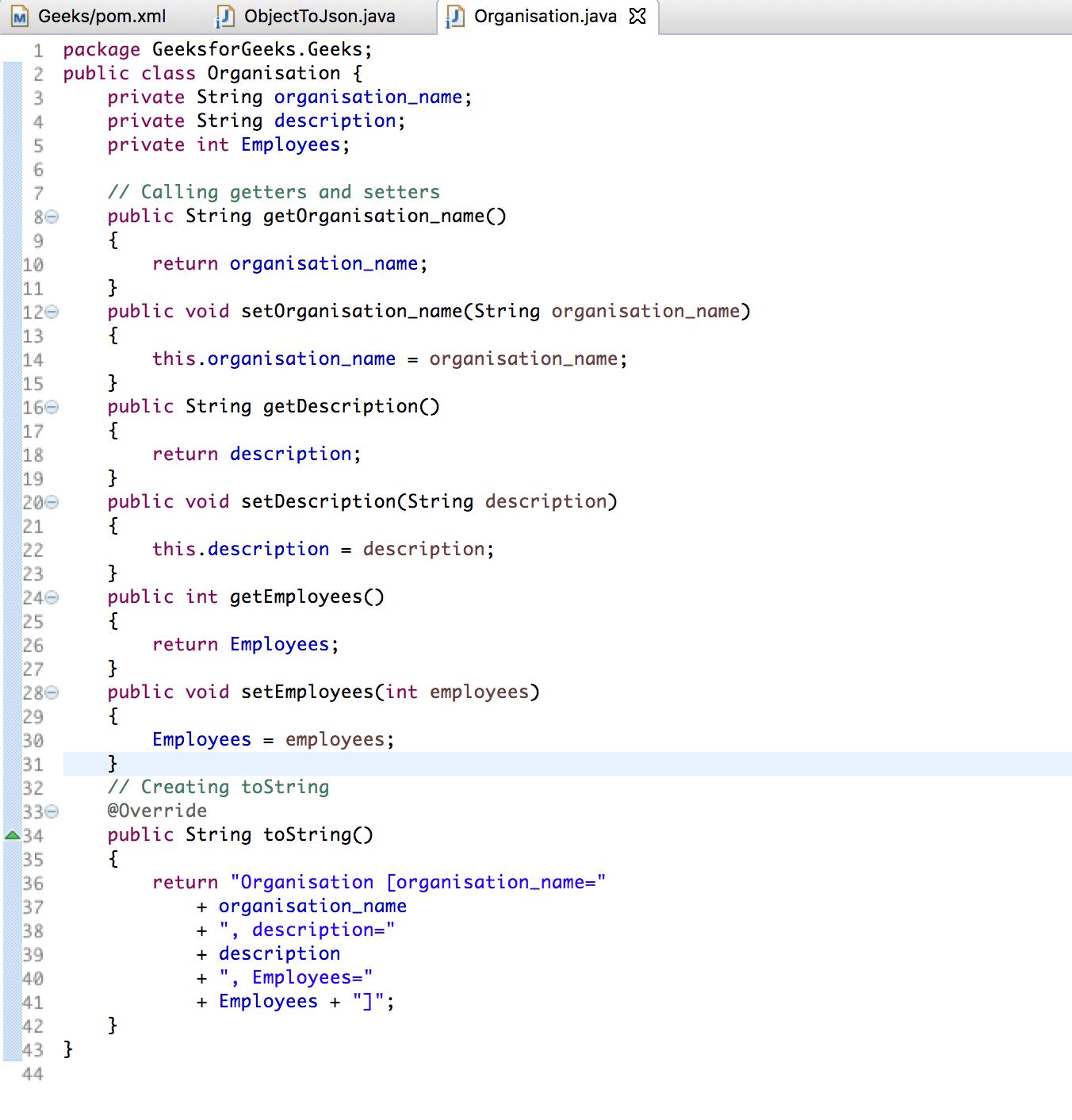 Convierta un objeto Java a una string Json usando GSON Barcelona Geeks