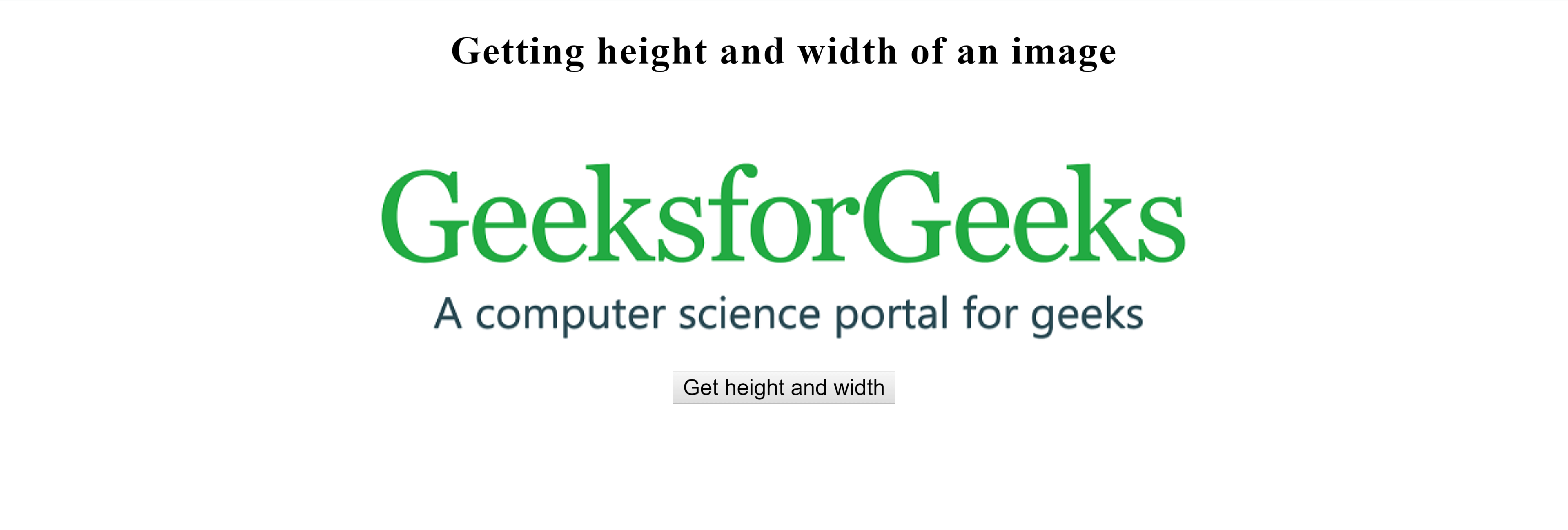 How to get the image size (height & width) using JavaScript