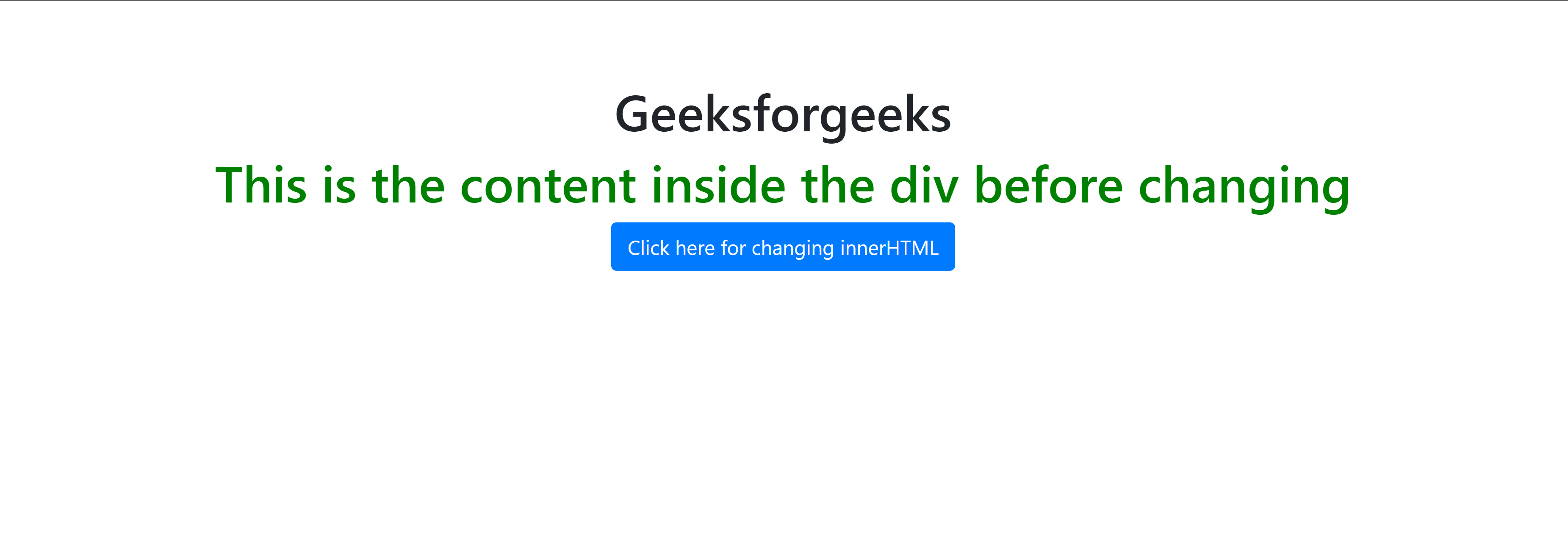How to replace innerHTML of a div using jQuery?