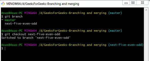 GitCheckout And Merge