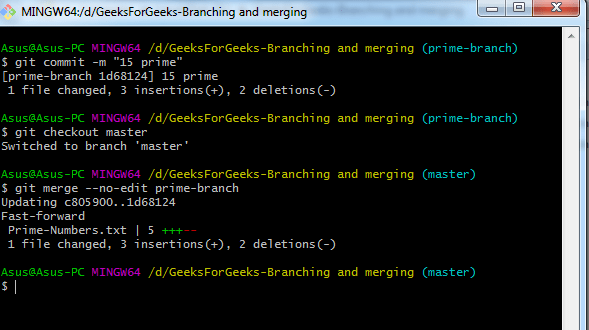 GitCheckout And Merge