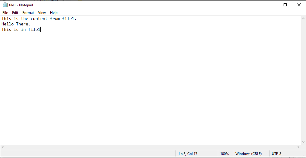 Python Program to merge two files into a third file
