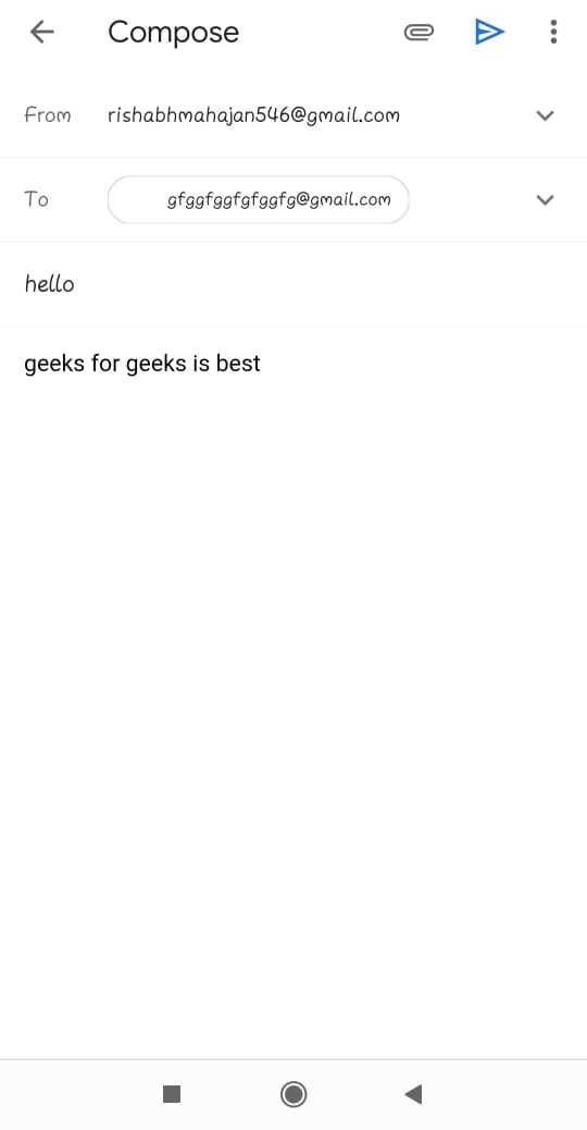 How to send an Email from your Android App?