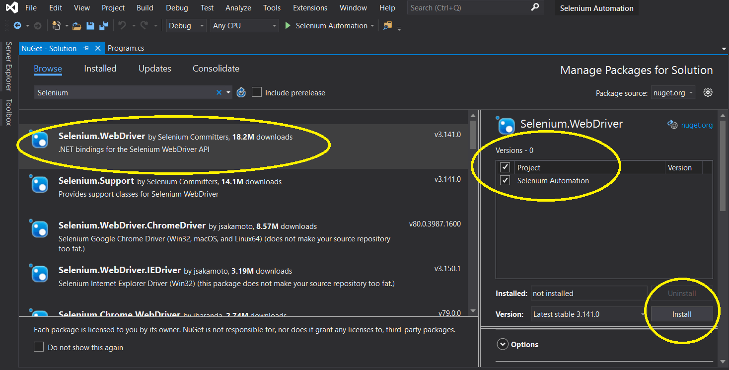 Automation Using Selenium in C With Example