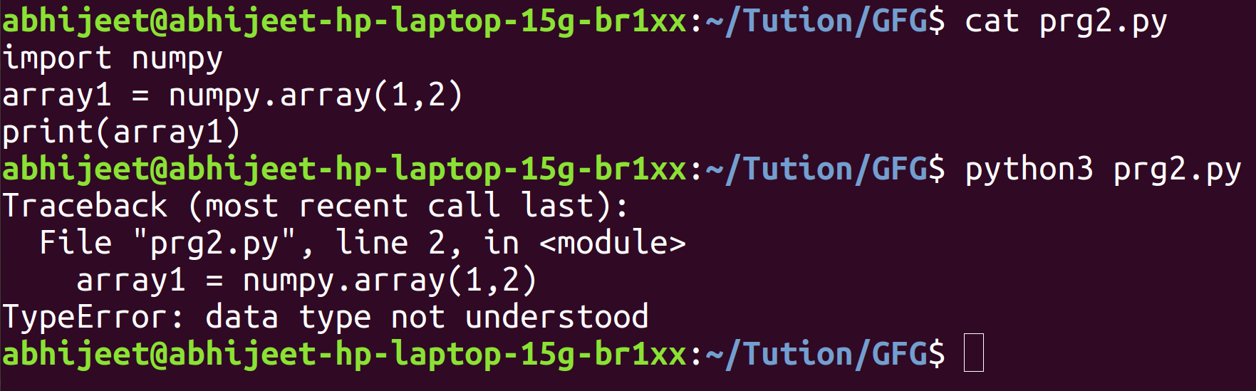 Python Builtin array vs NumPy array