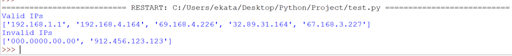 Extract IP address from file using Python