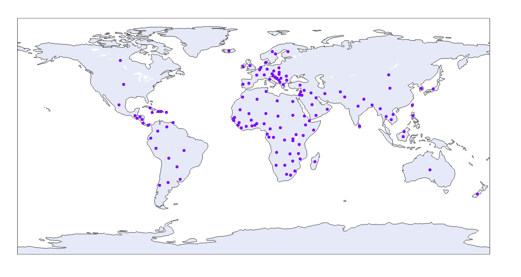plotly.express.scatter_geo() function in Python