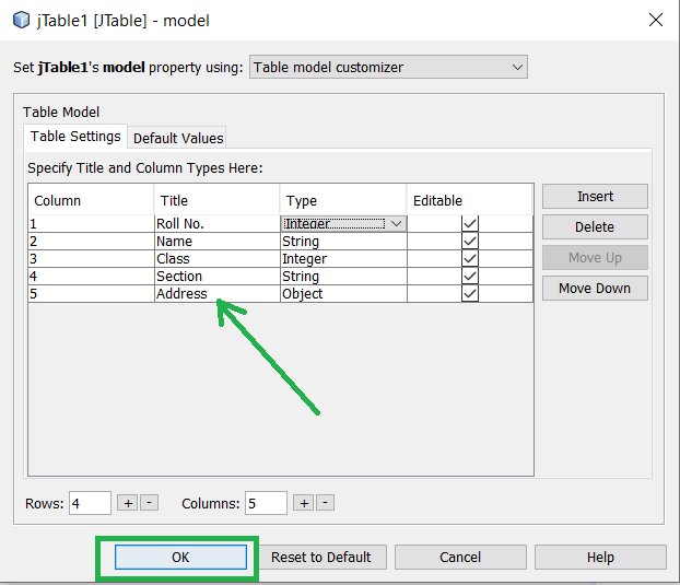 Student Record System using Java Swing