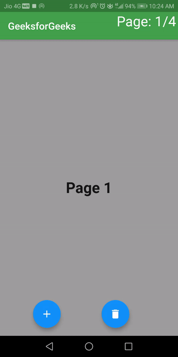 PageView Widget in Flutter
