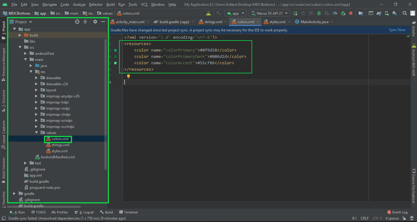 What is android studio xml default background color mentorkse