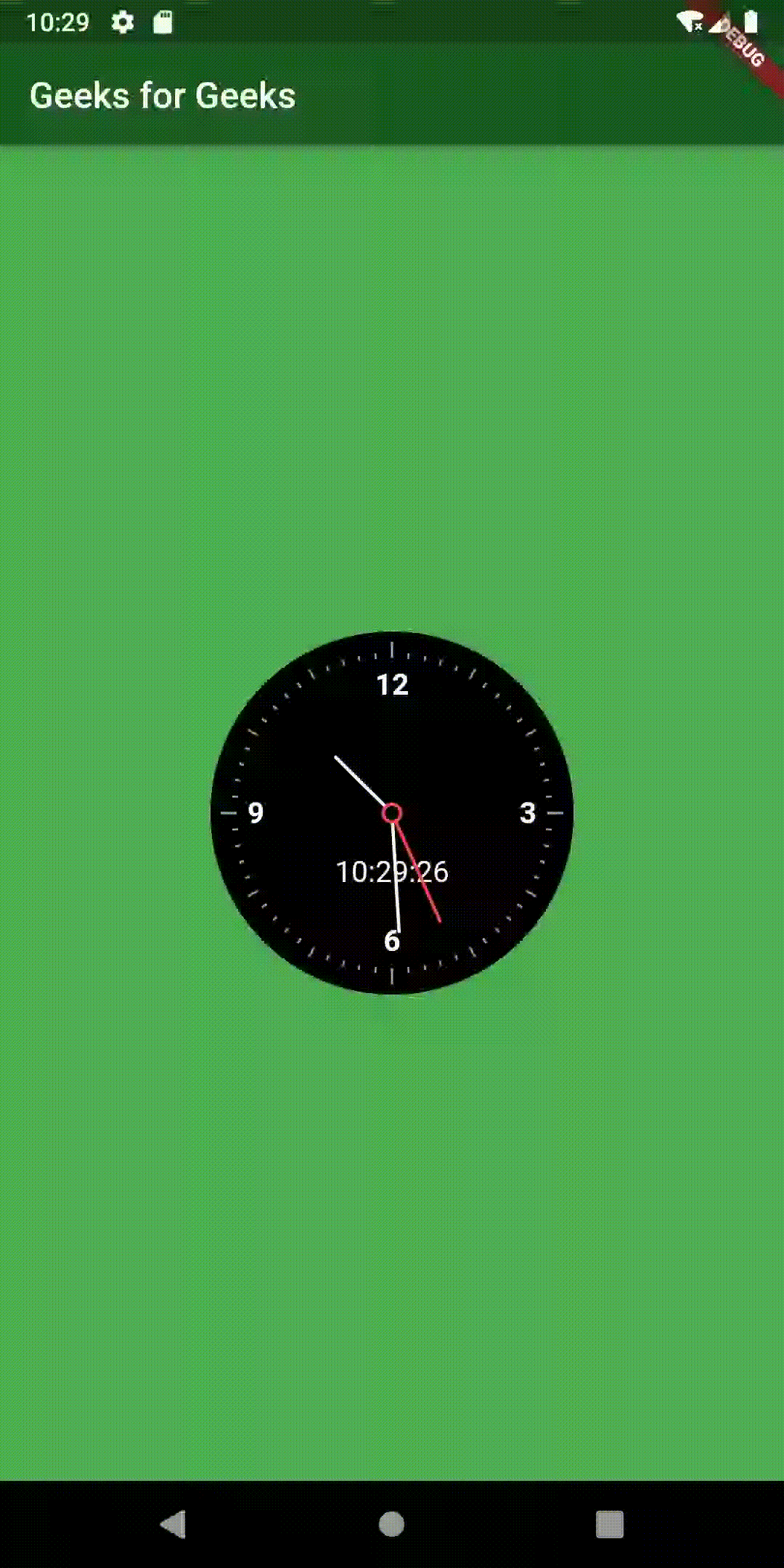 Analog Clock in Flutter