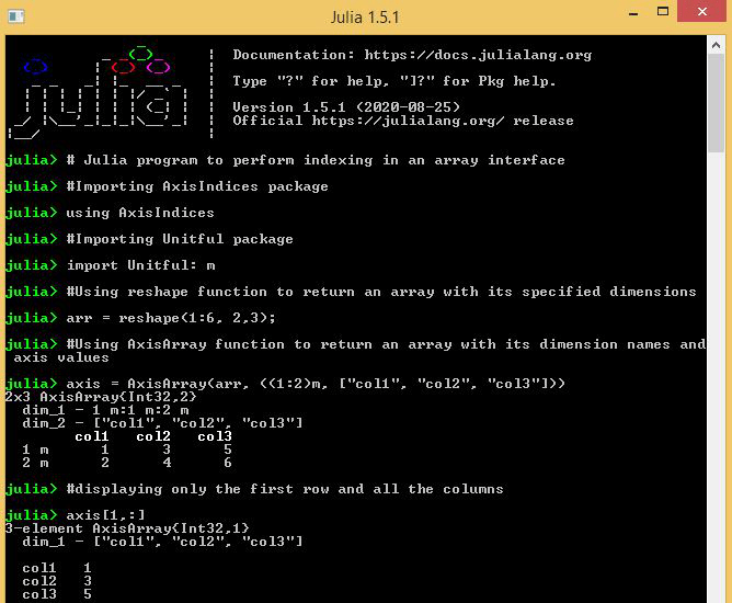 Array Interfaces in Julia