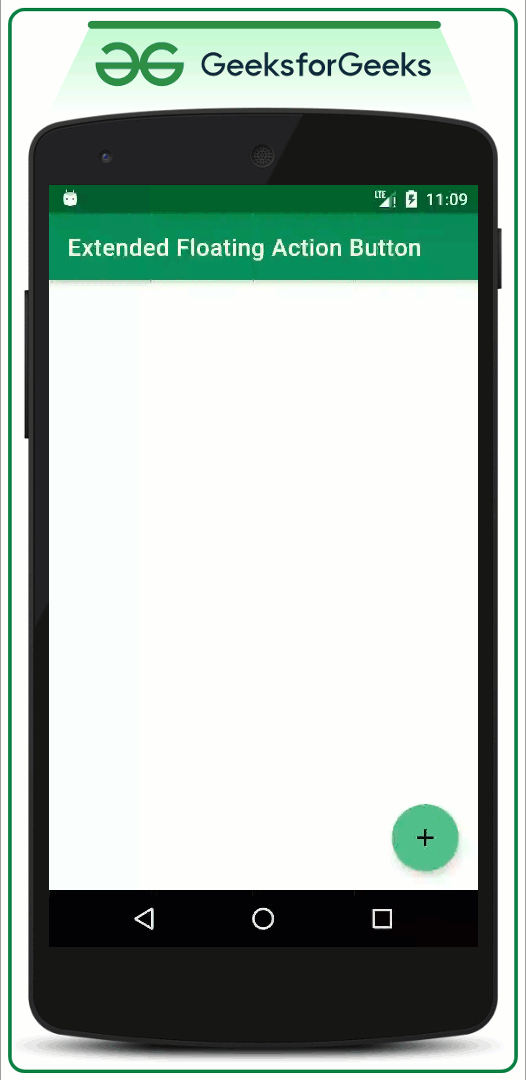 Extended Floating Action Button in Android with Example