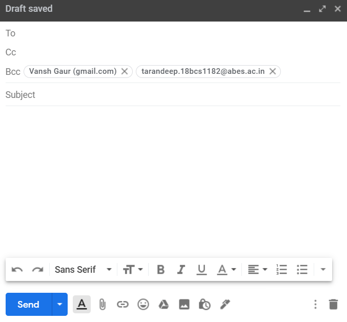 Difference Between Cc And Bcc - Geeksforgeeks