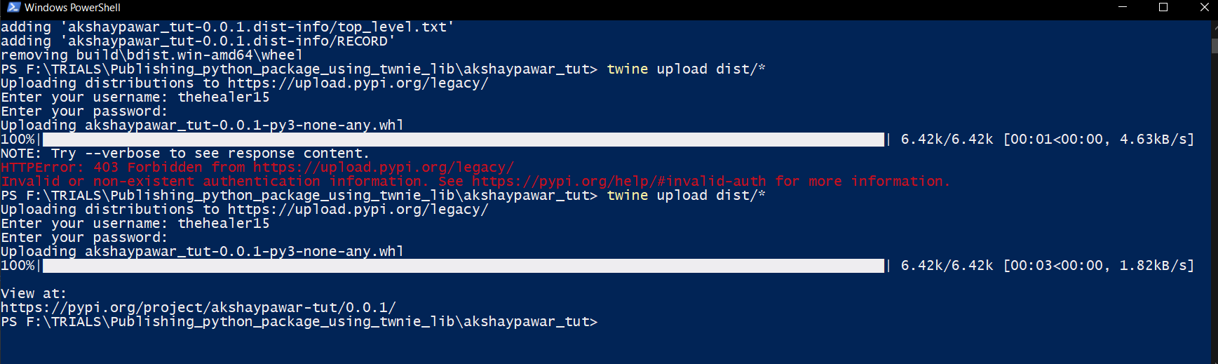 Como publicar o pacote Python no PyPi usando o módulo Twine? Acervo Lima