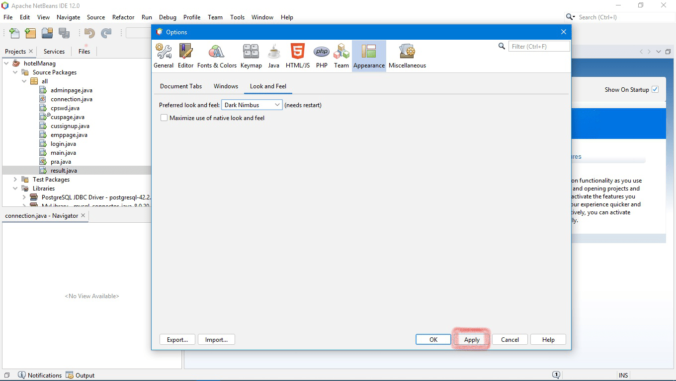 ¿Cómo cambiar el tema de Netbeans 12.0 al modo oscuro? Barcelona Geeks