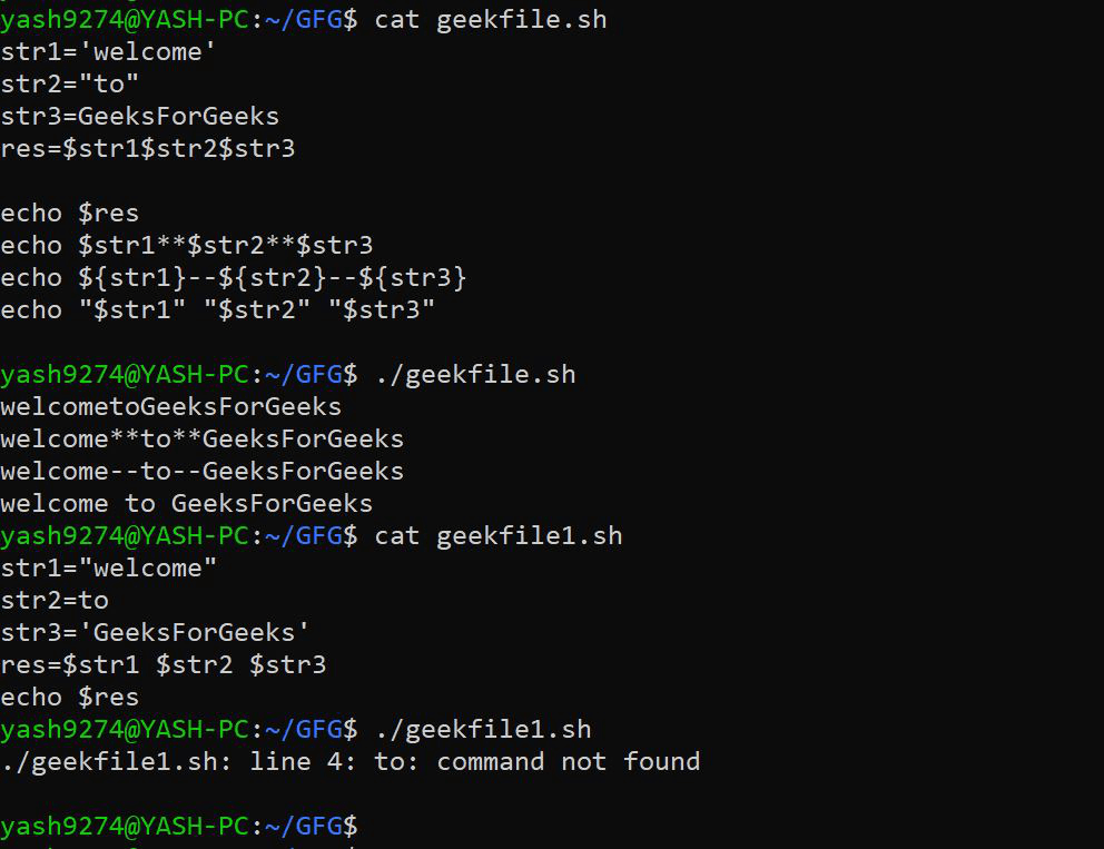 String Manipulation in Shell Scripting