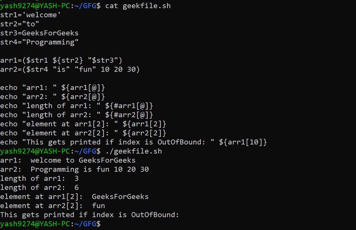 String Manipulation in Shell Scripting