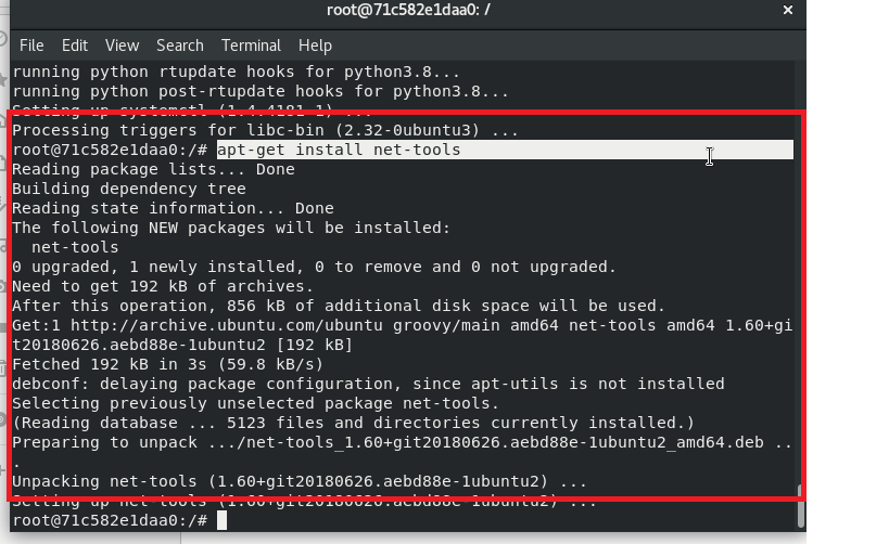Configuring HTTPD server on Docker Container and setting up Python