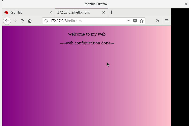 Configuring HTTPD server on Docker Container and setting up Python